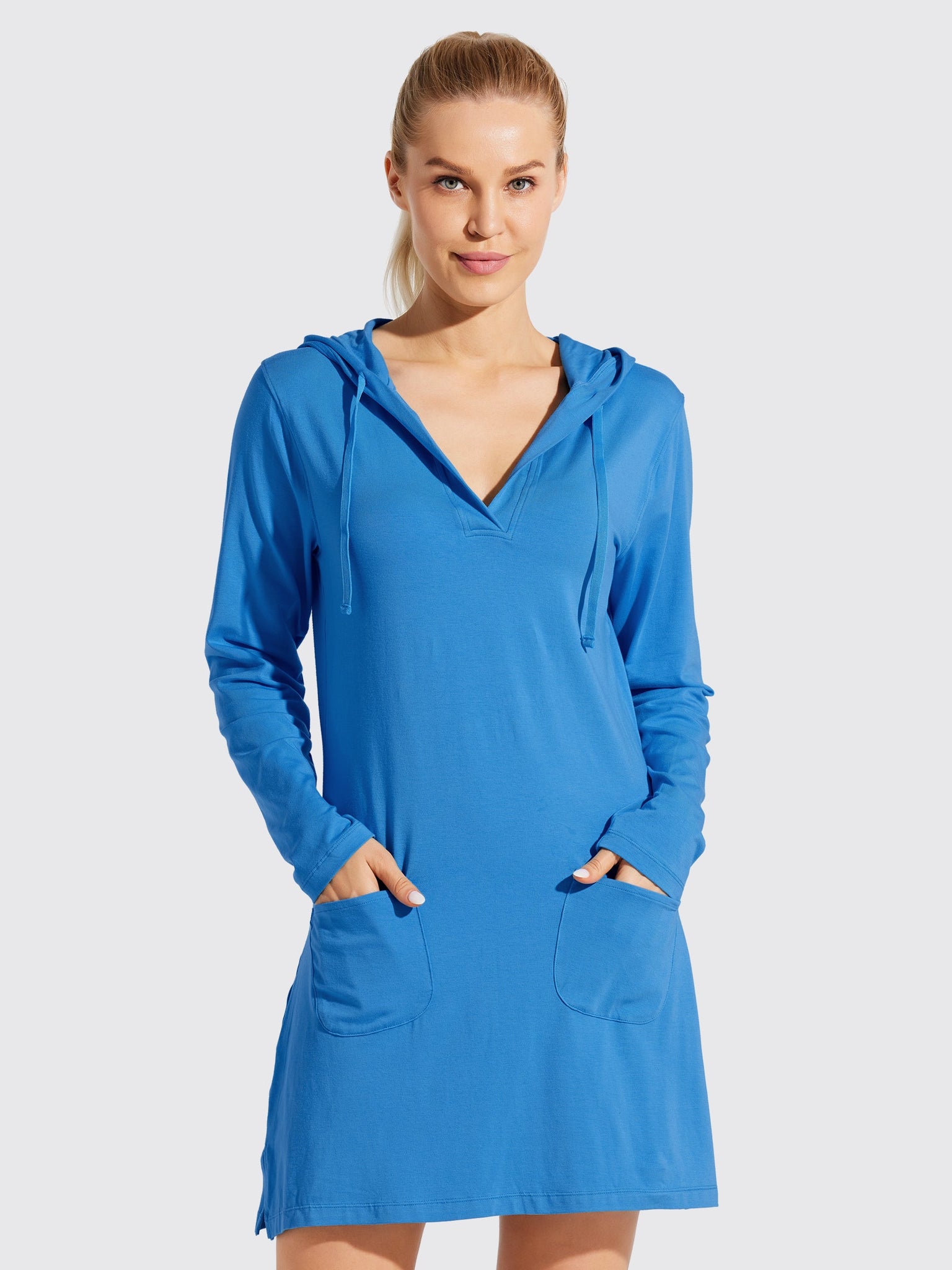 Women's UPF 50+ Long Sleeve Cover-Up Dress