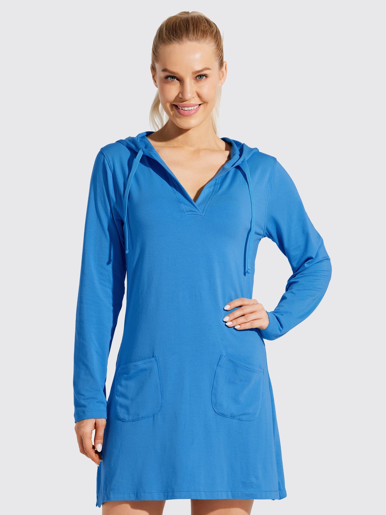 Women's UPF 50+ Long Sleeve Cover-Up Dress