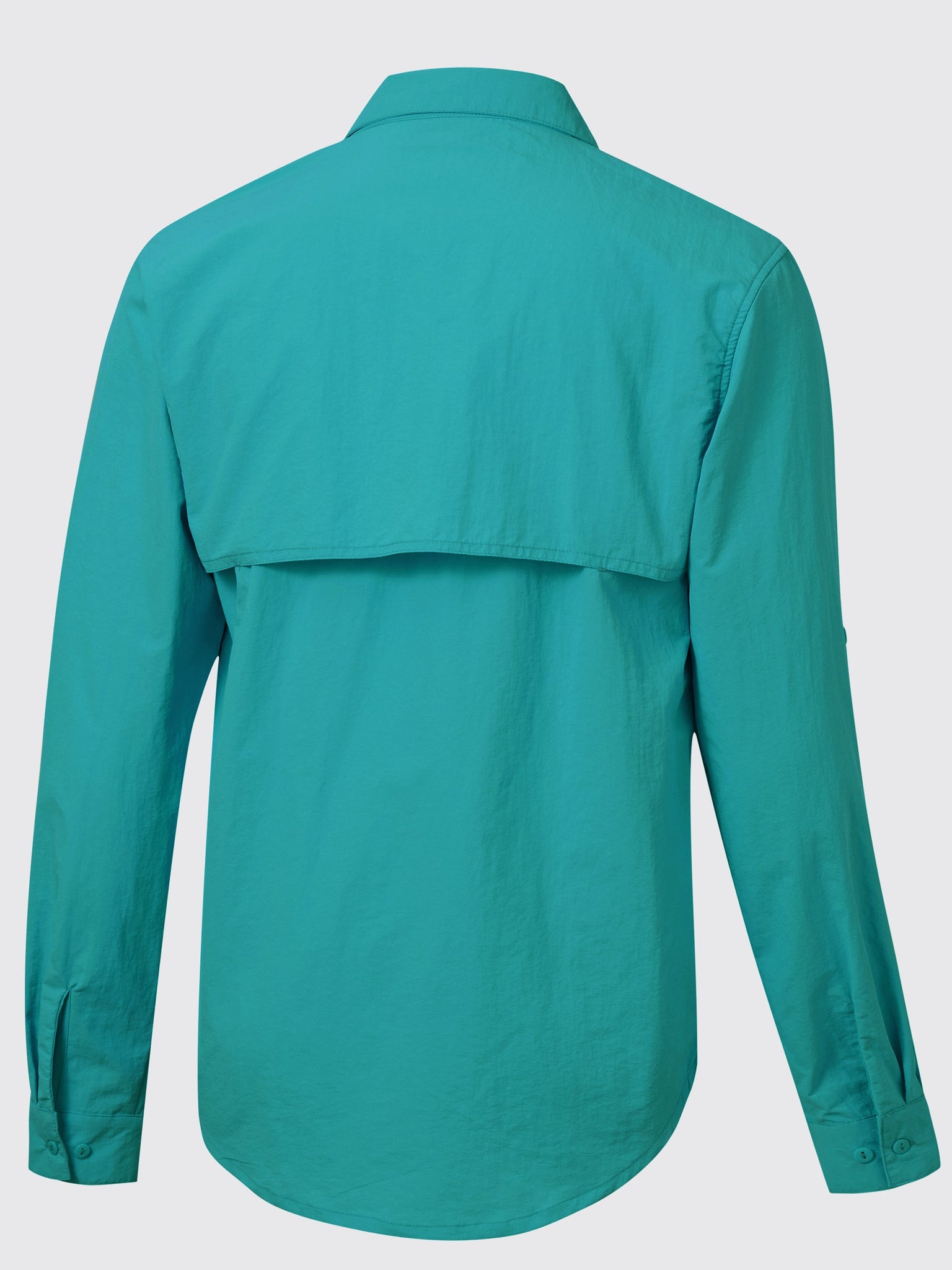 Men's Fishing Shirt Long Sleeve Hiking Shirts_Teal2