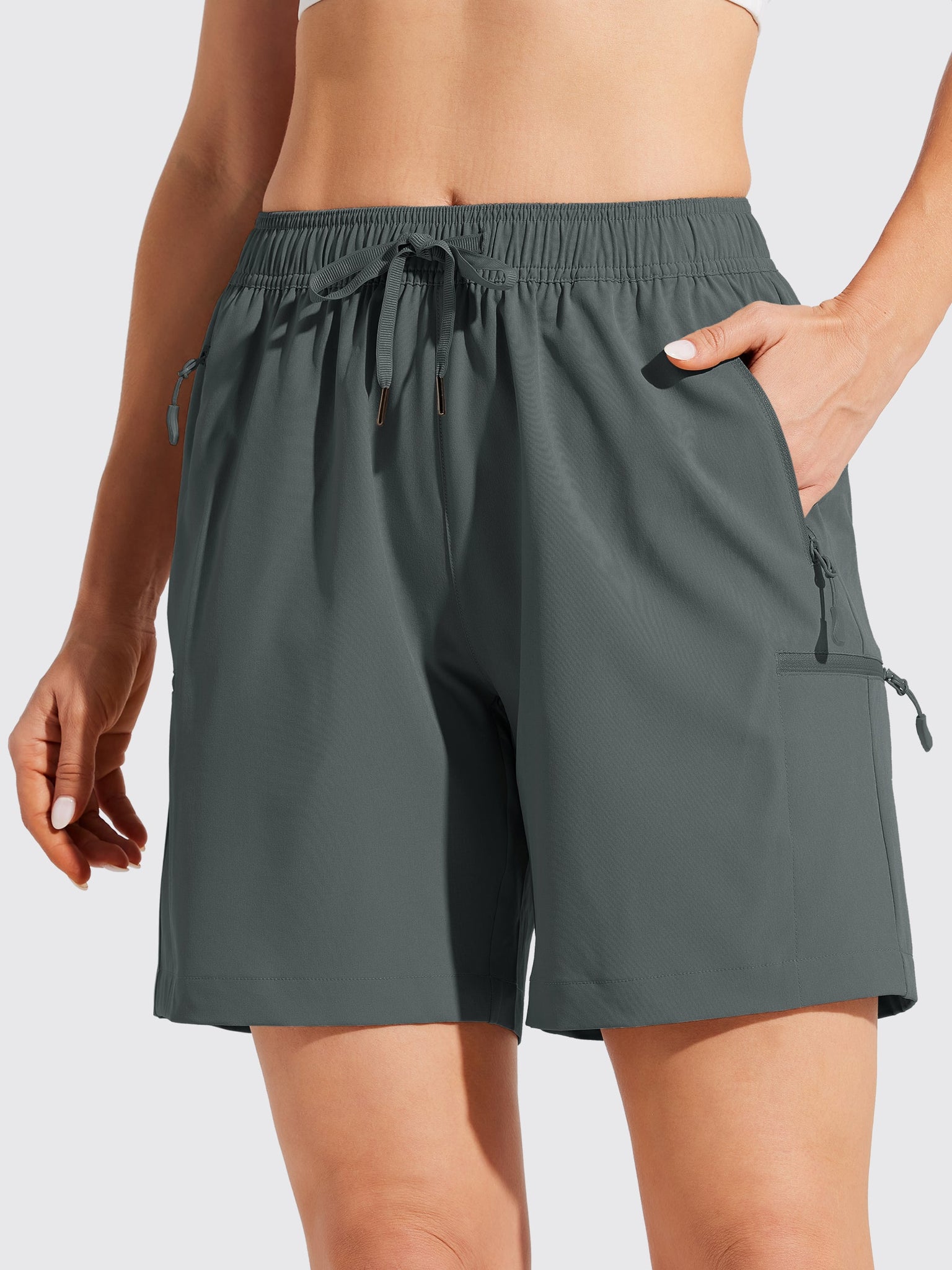 Women's Hiking Athletic Shorts_DeepGray2