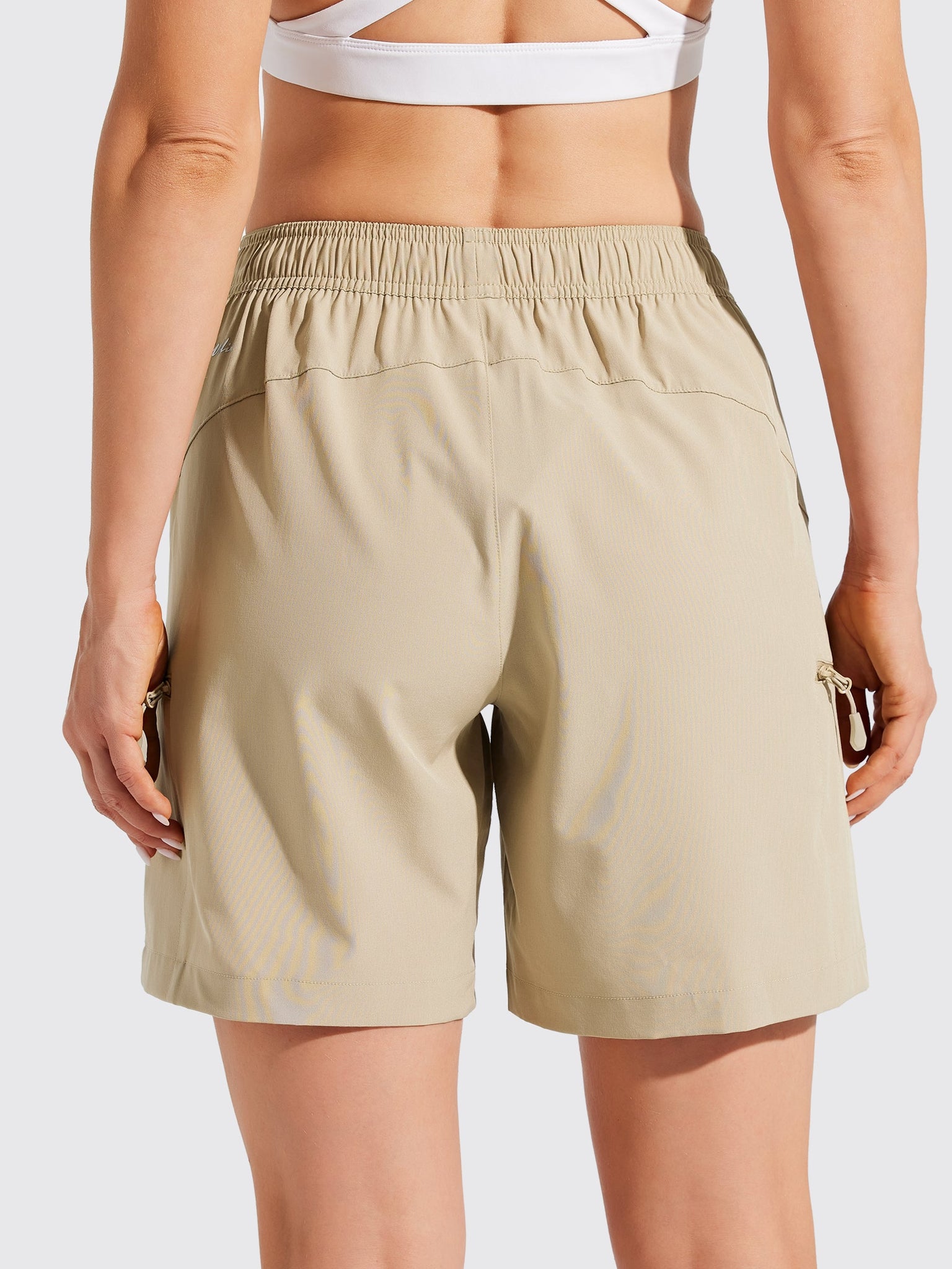 Women's Hiking Athletic Shorts_Khaki3