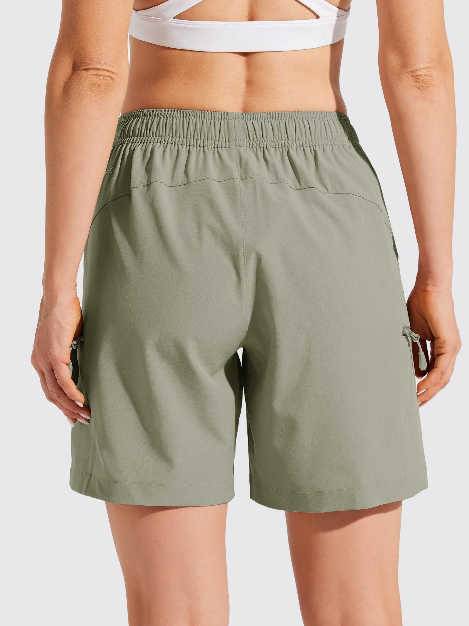 Women's Hiking Athletic Shorts_SageGreeb3