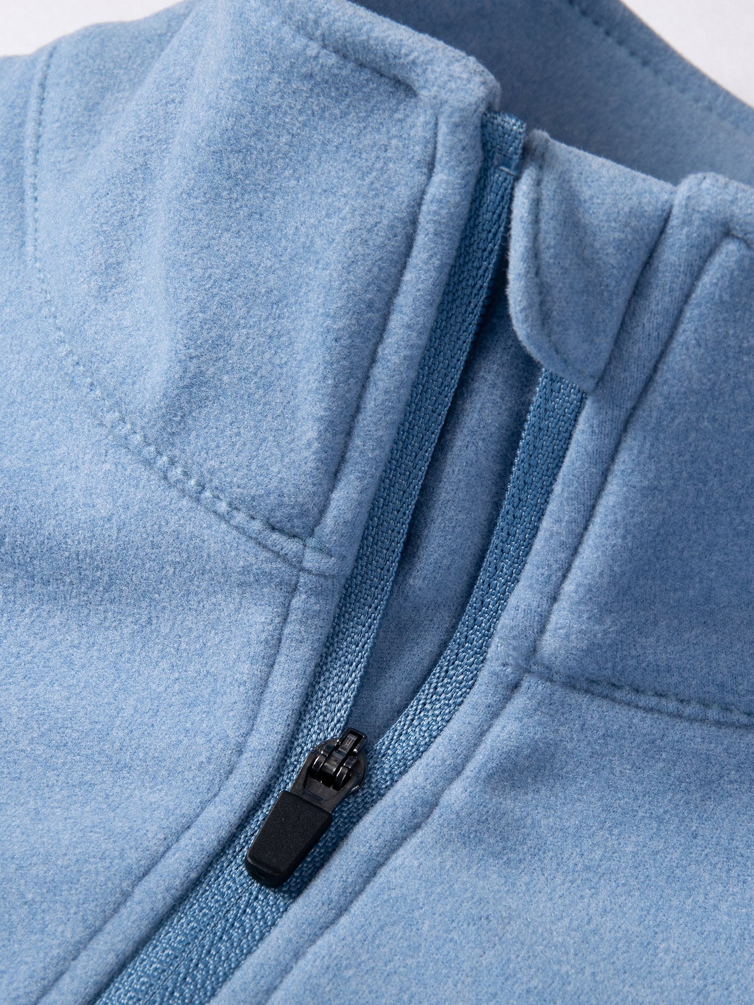 Willit Men's Fleece Pullover Lightweight Sportswear_Laydown_Blue2