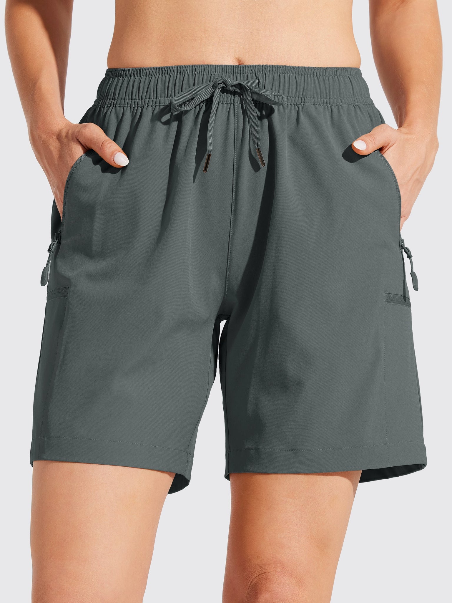 Women's Hiking Athletic Shorts_DeepGray4