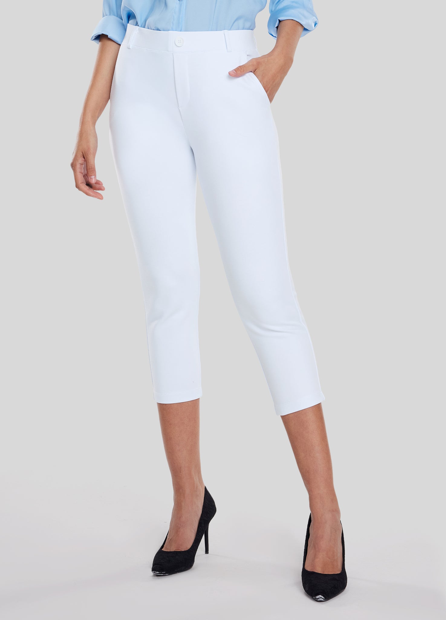 Women's Stretch Capri Dress Pants