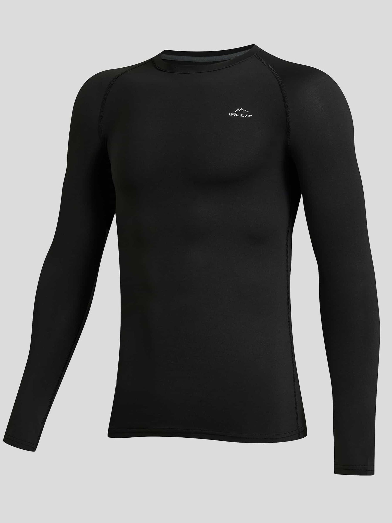 Boys Long-Sleeve Soccer Undershirt_Black_laydown1