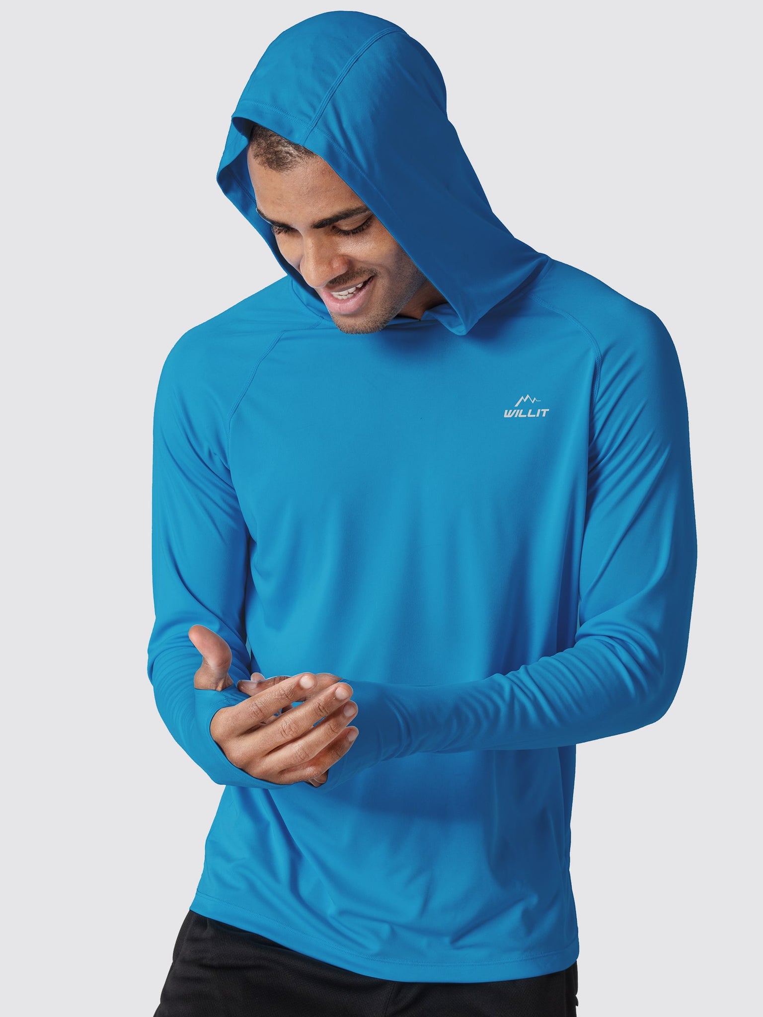 Men's Sun Protection Long Sleeve Shirts Hoodie_BrilliantBlue1