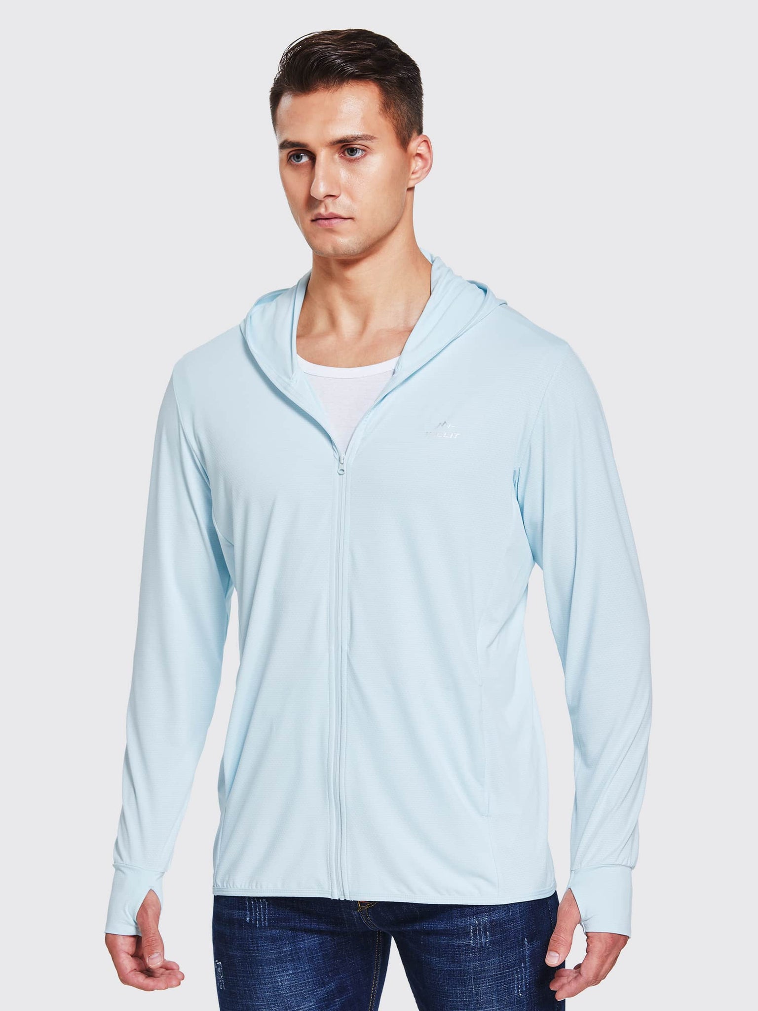 Willit Men's Sun Protection Jacket Full Zip_LightBlue_model2