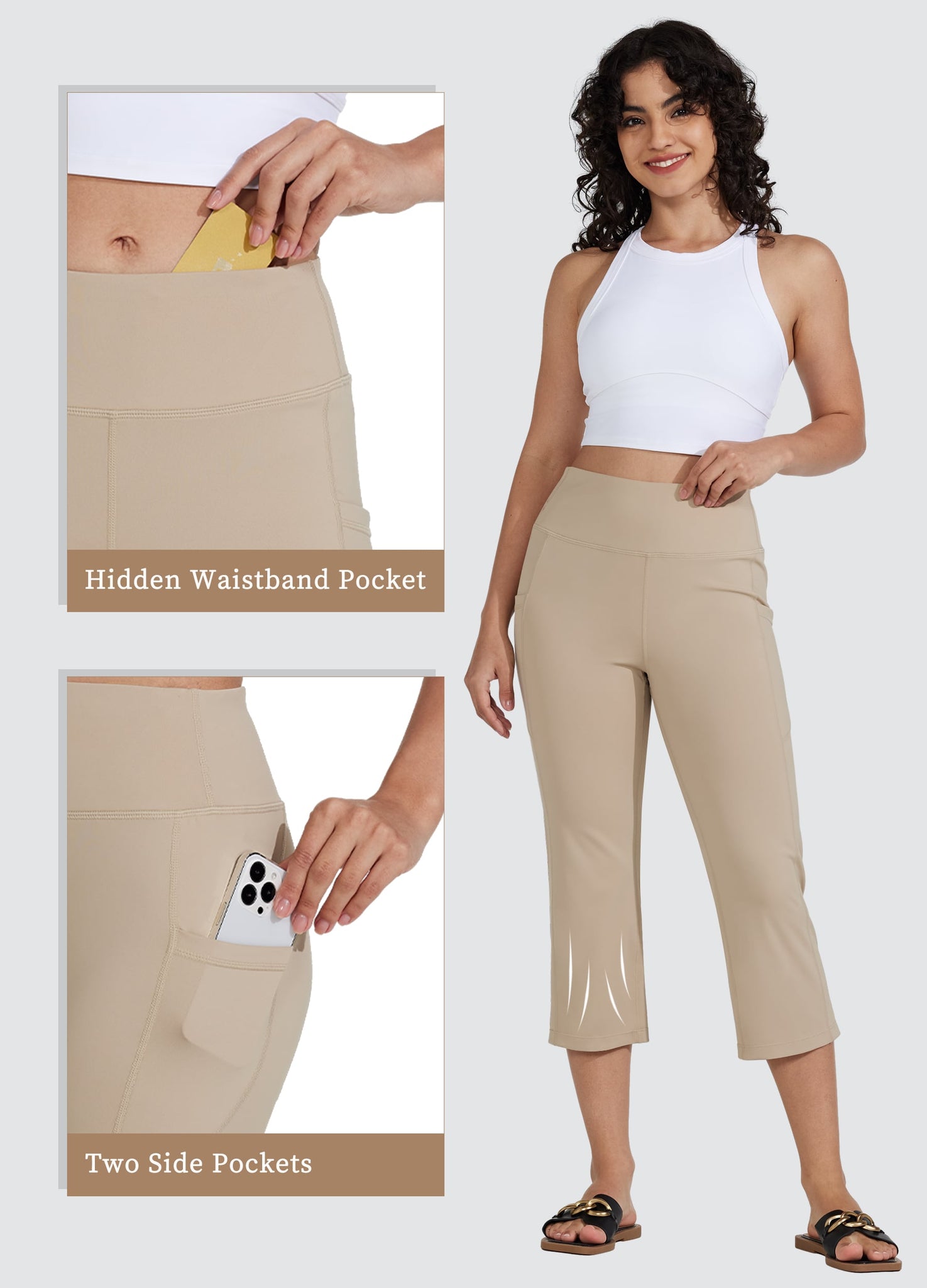 Women's Straight Leg Capris Pants