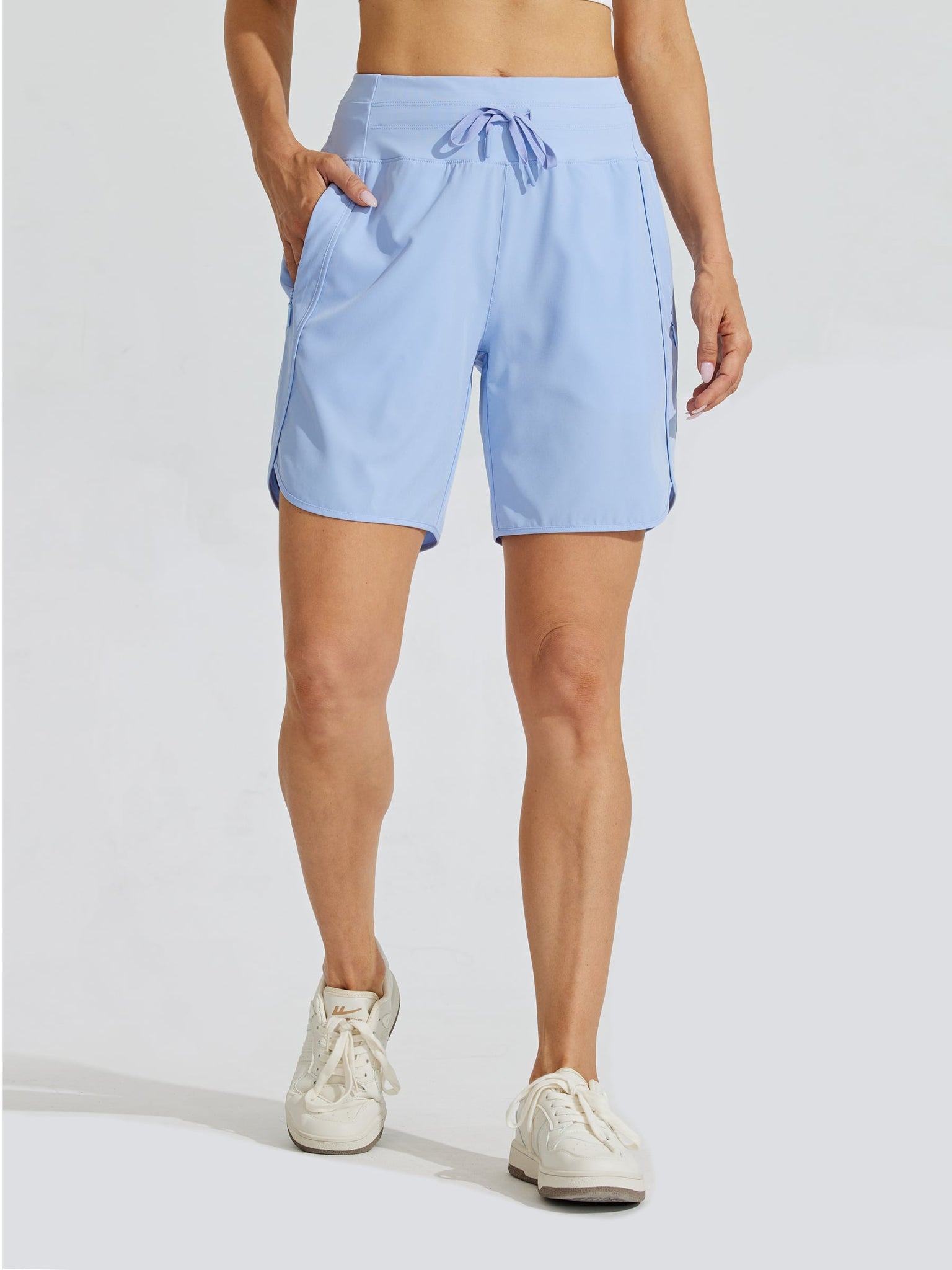 Women's Active 7 Inseam Utility Short_Blue_model3