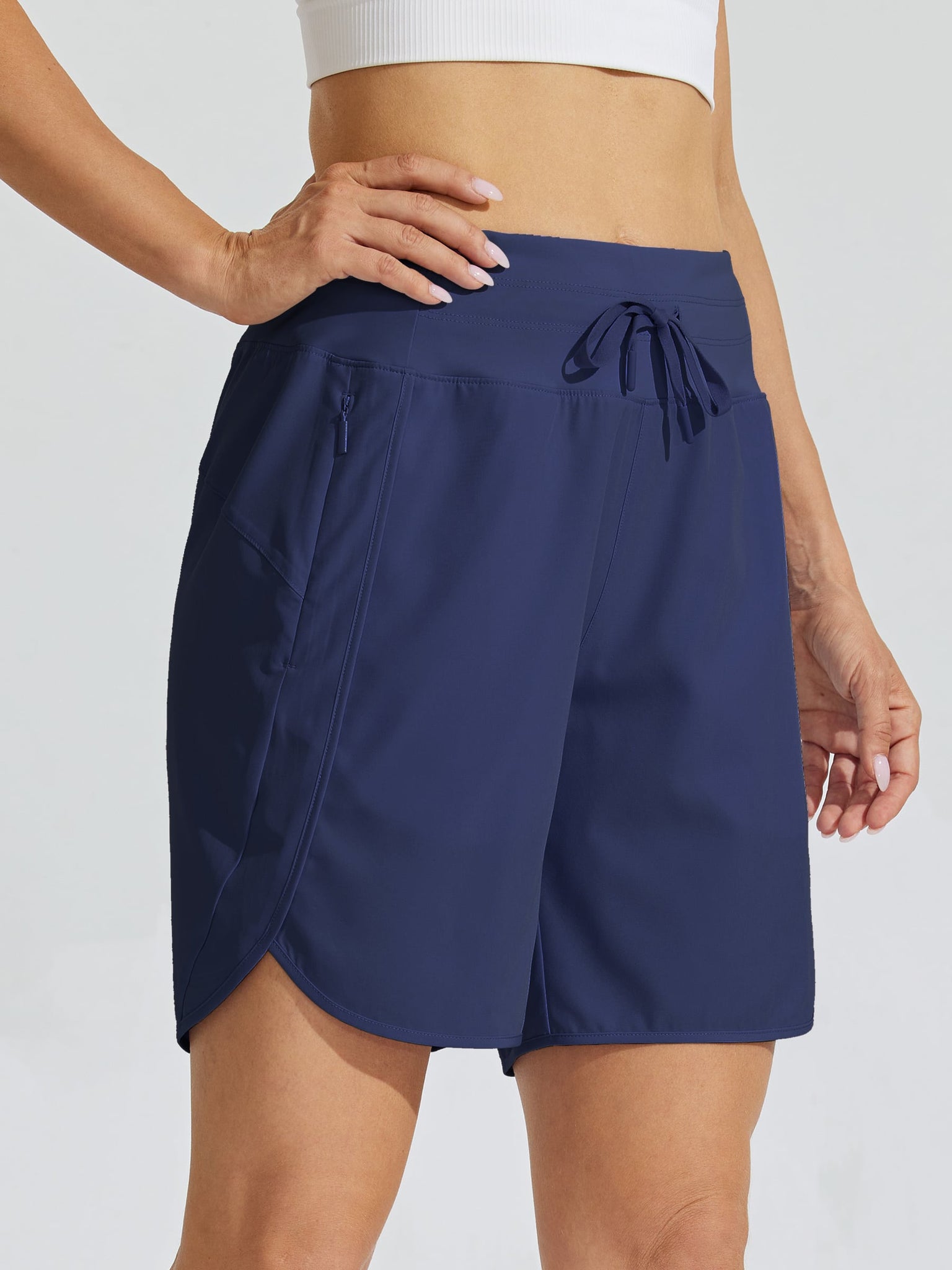 Women's Active 7 Inseam Utility Short_Navy_model2