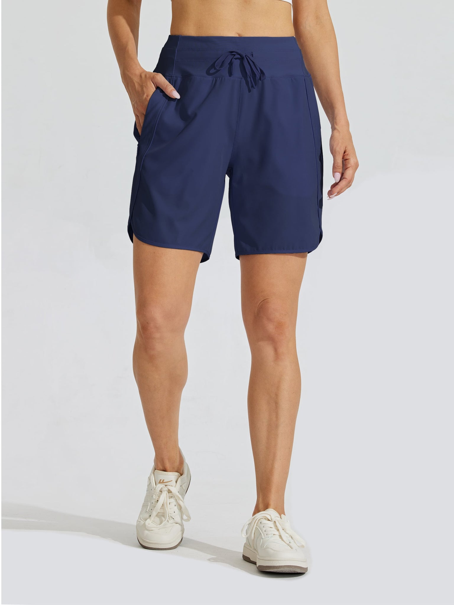 Women's Active 7 Inseam Utility Short_Navy_model3