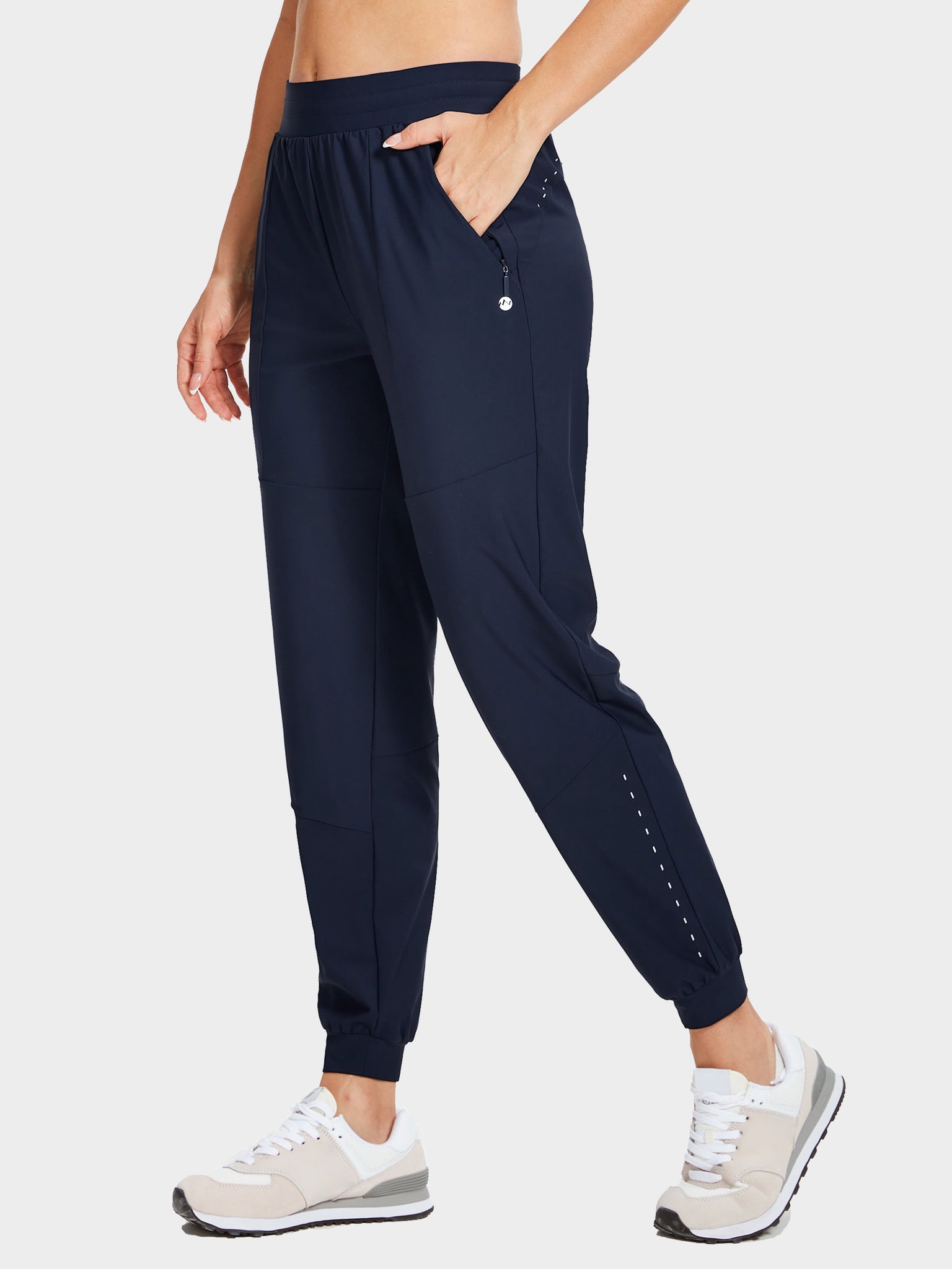 Women's Running Joggers Navy_model1