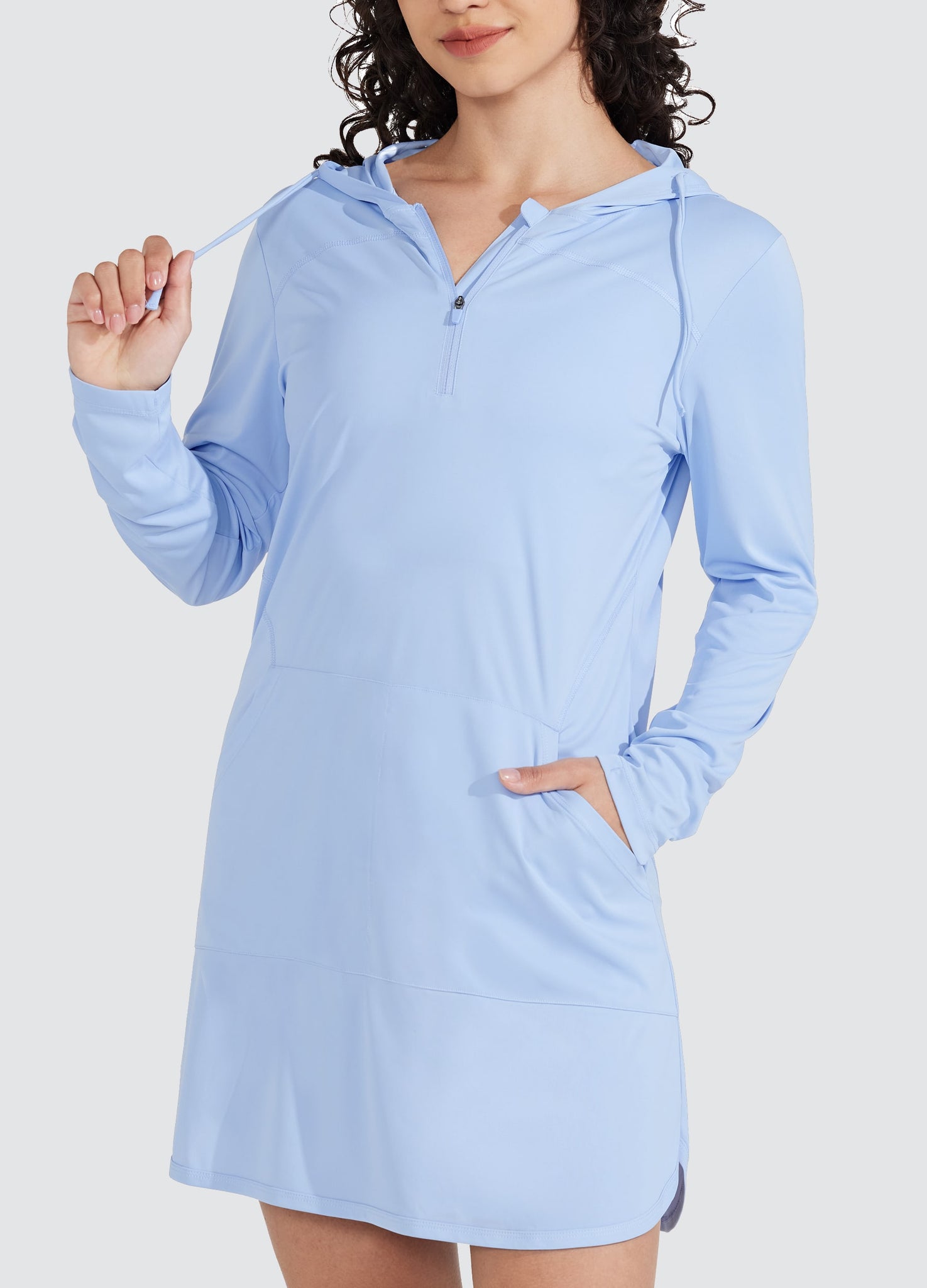 Women's Beach Hooded Cover-Up Dress