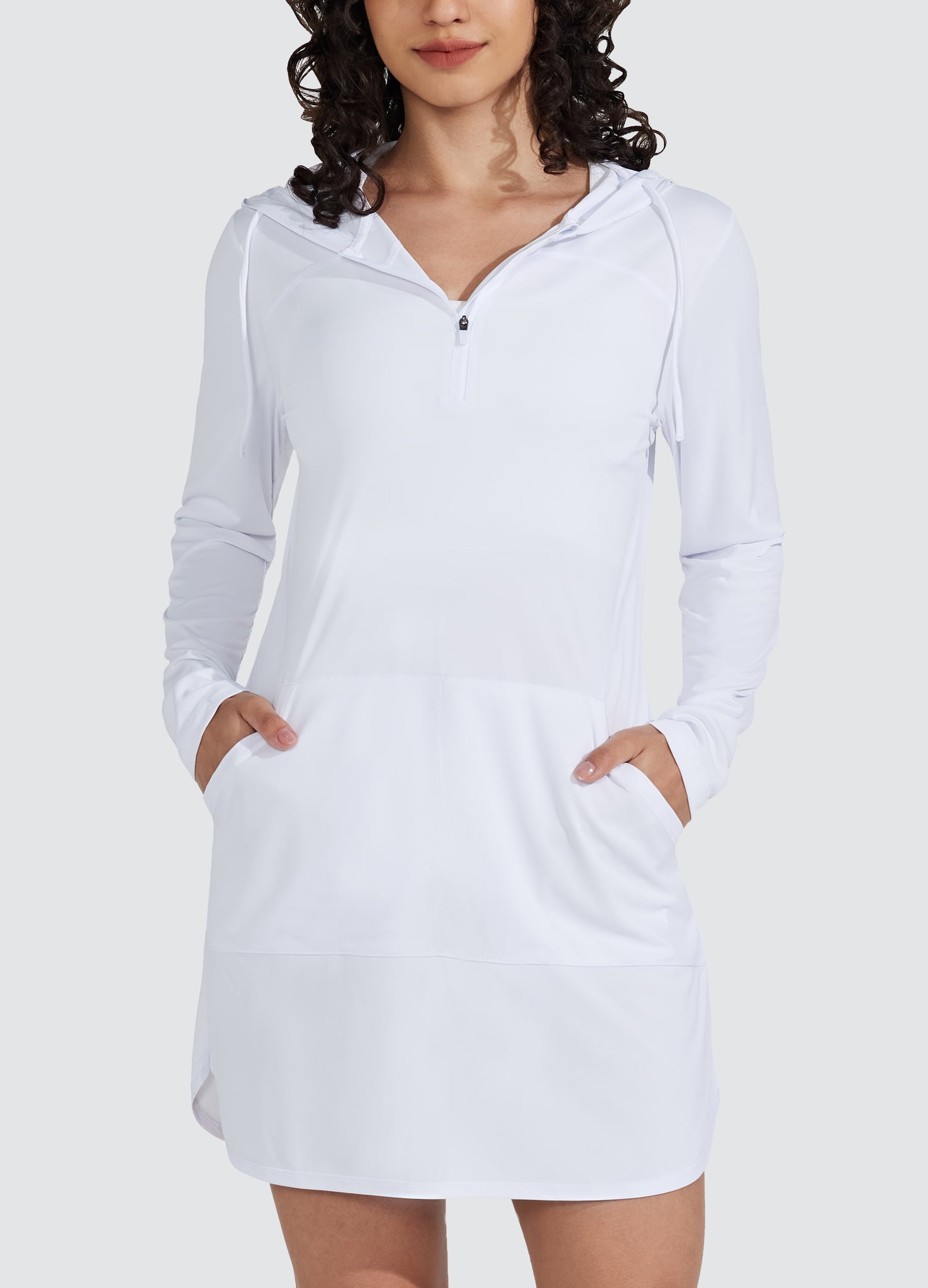 Women's Beach Hooded Cover-Up Dress