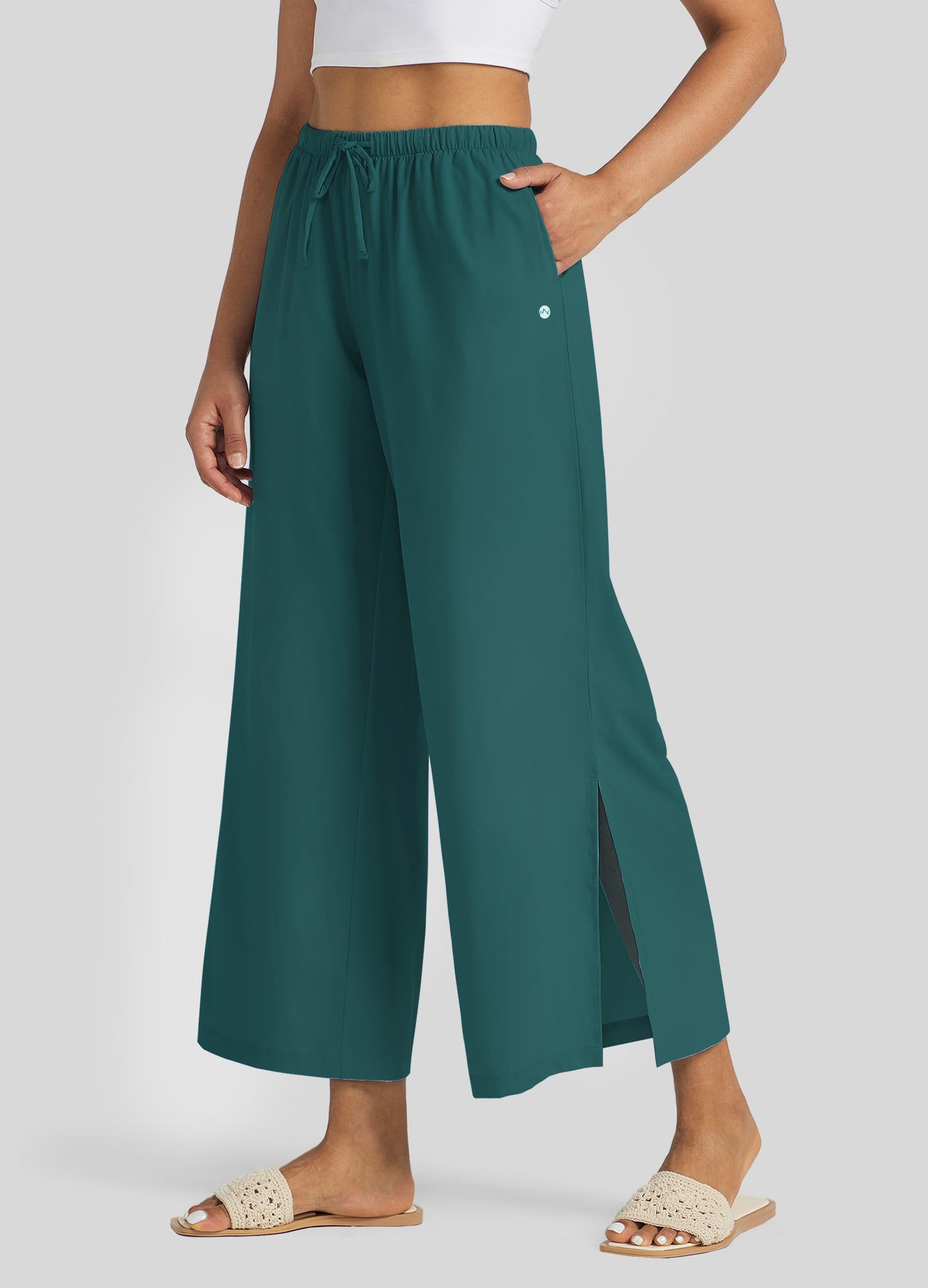 Women's Wide-Leg Cropped Pants