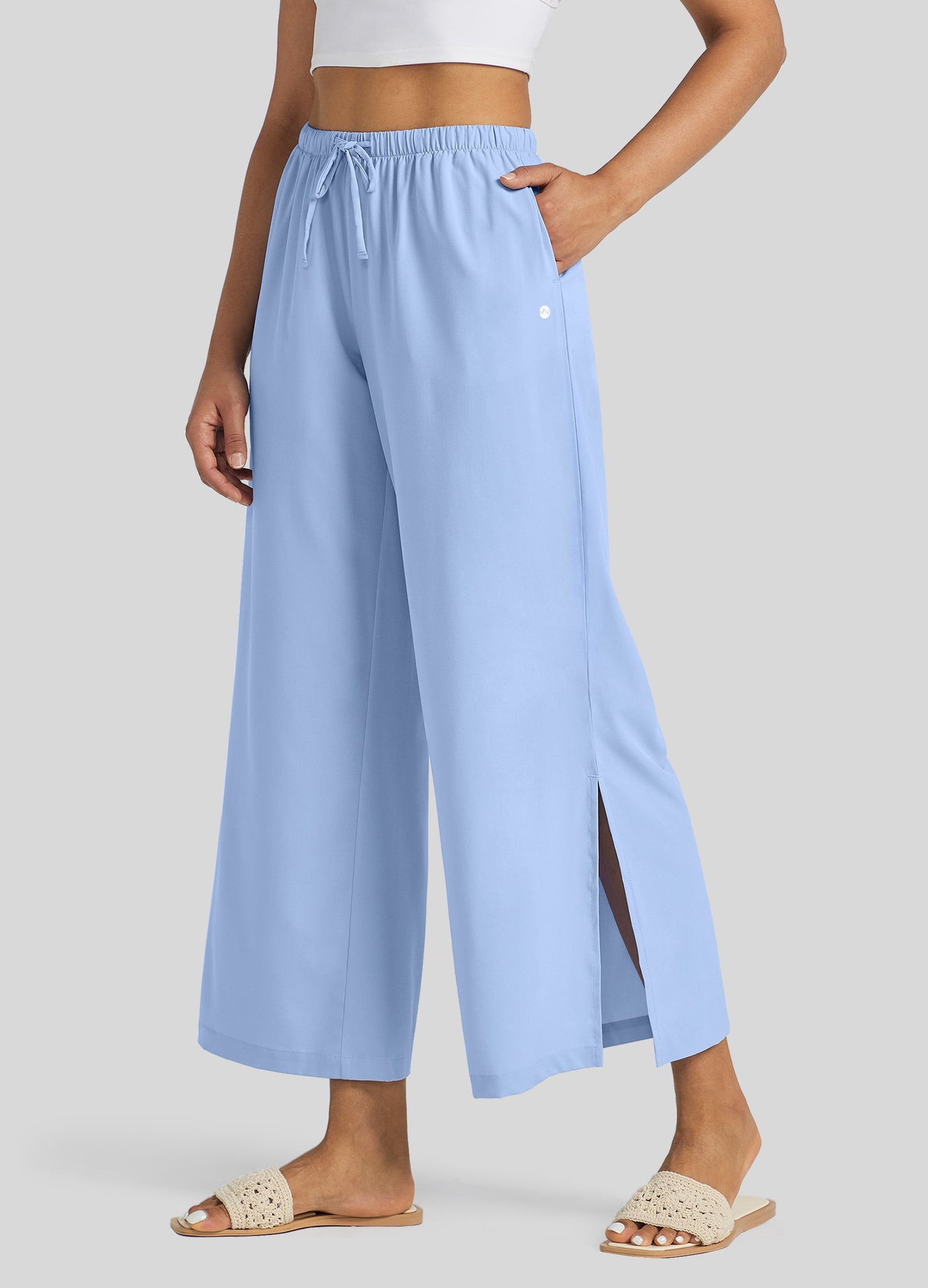 Women's Wide-Leg Cropped Pants