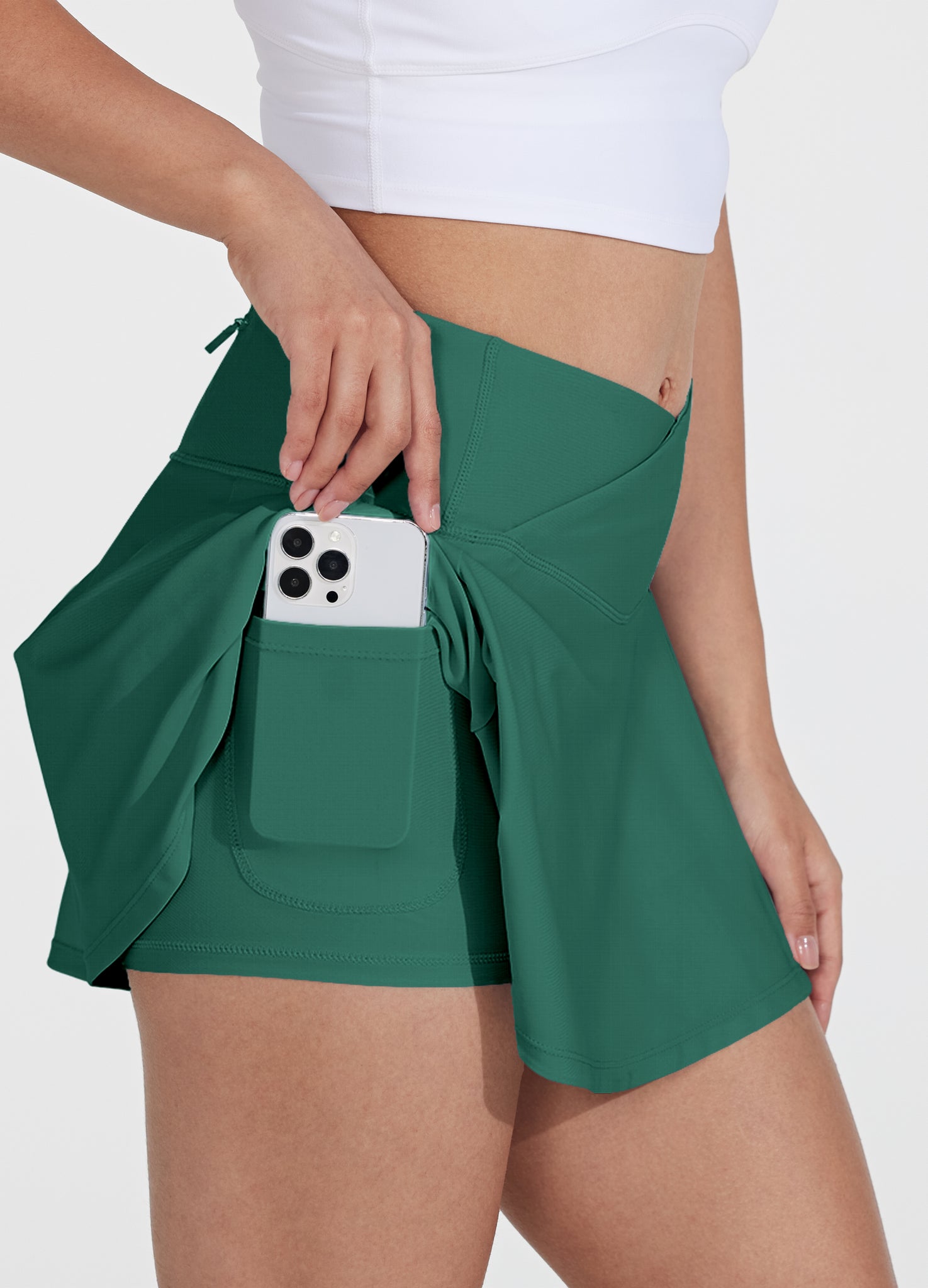 Womens Crossover Swim Skirt