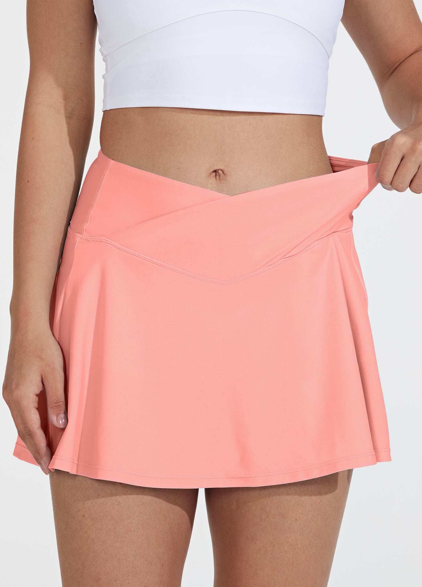 Womens Crossover Swim Skirt