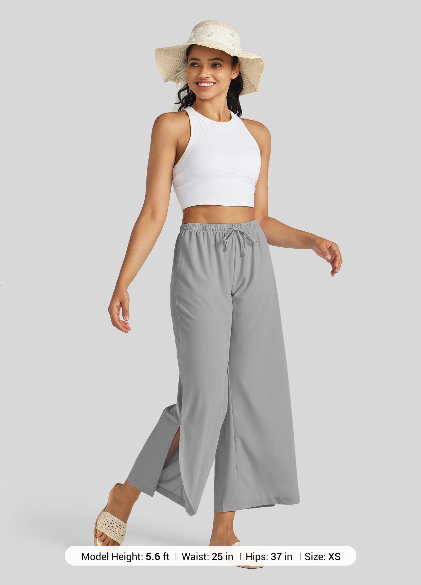 Women's Wide-Leg Cropped Pants