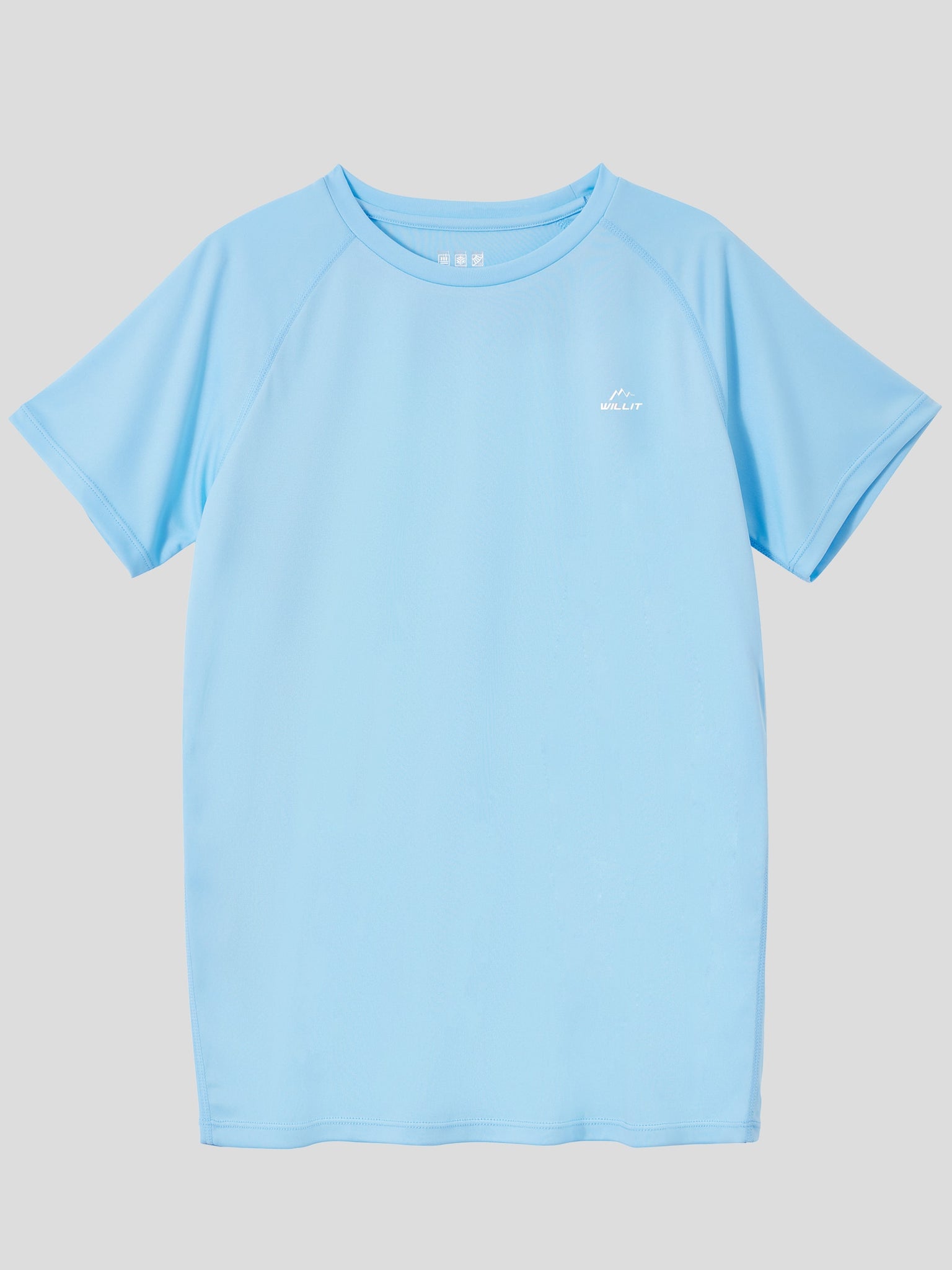 Youth Sun Safe Rash Guard Shirts_BabyBlue_laydown1